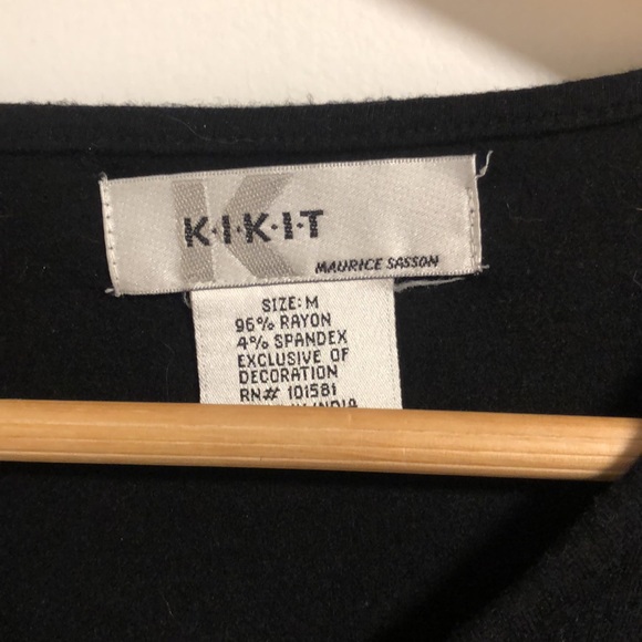 Black Floral Embroidered Sweater - Picture 2 of 3